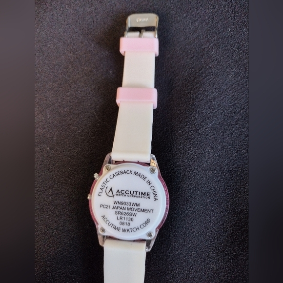 Accutime Light Up Black And Pink Kitty Watch - Picture 3 of 8